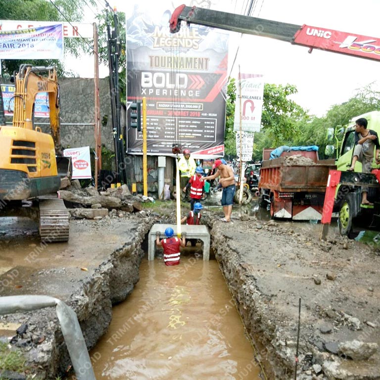 Project Saluran Drainase Box Culvert - Jl. Perintis Kemerdekaan (Depan UNHAS)