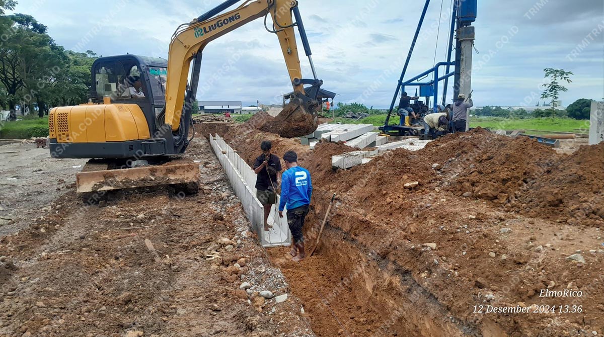jasa pemasangan uditch per meter makassar
